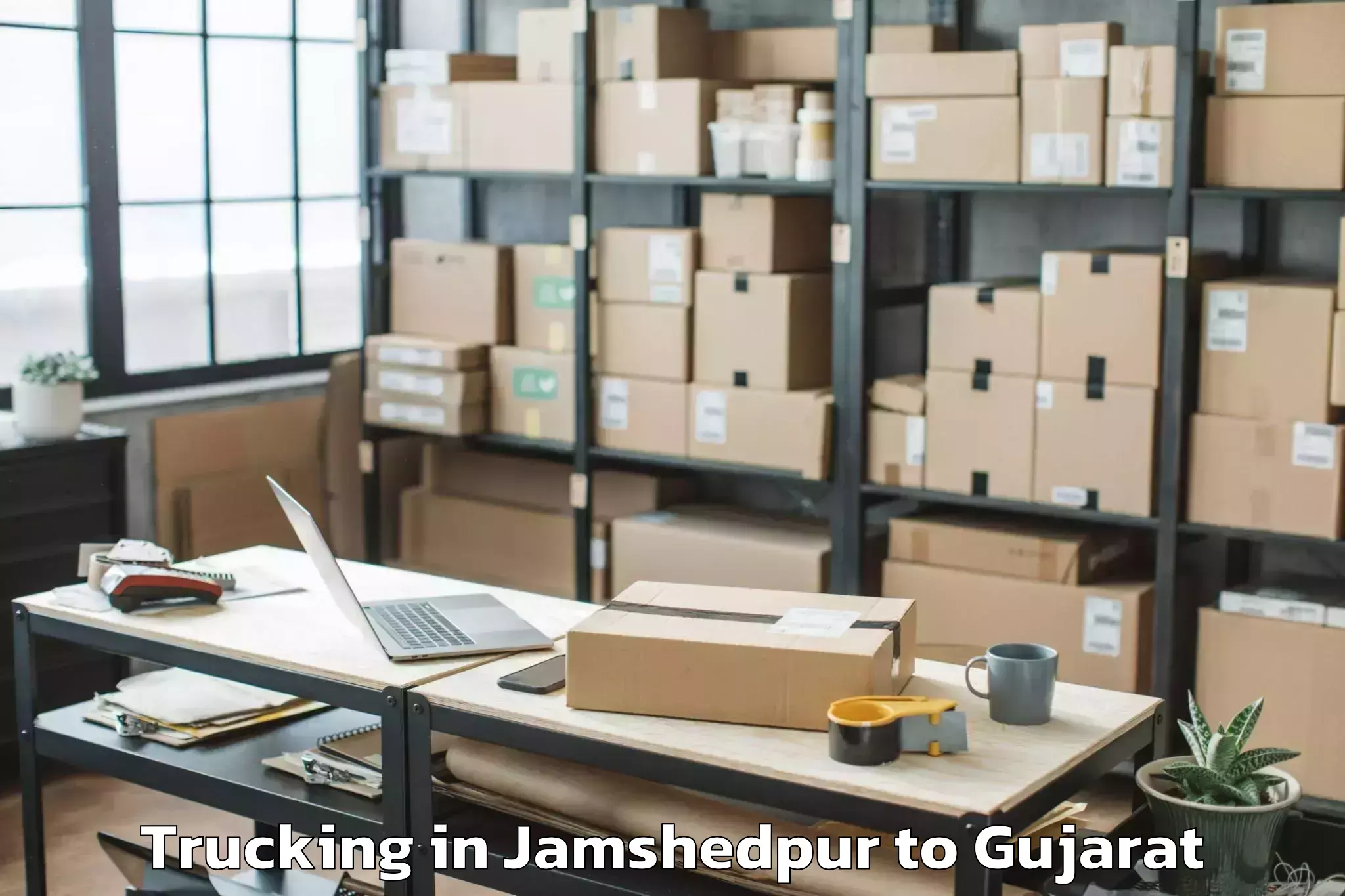 Easy Jamshedpur to Shree Somnath Sanskrit Univers Trucking Booking